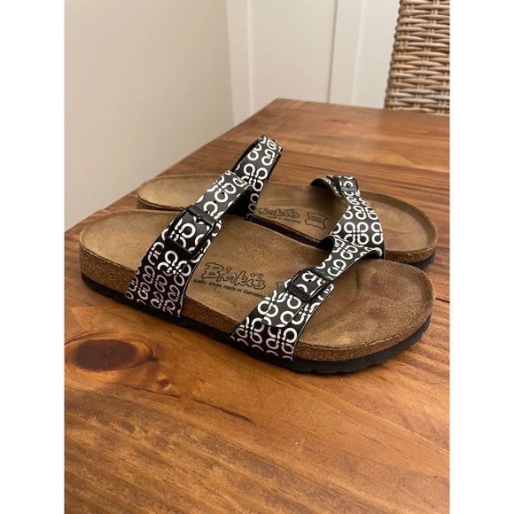 Birkenstock Shoes - Birkenstock Birki’s Tahiti Black/White Geometric Sandals Sz 37 (6-6.5 US) GUC